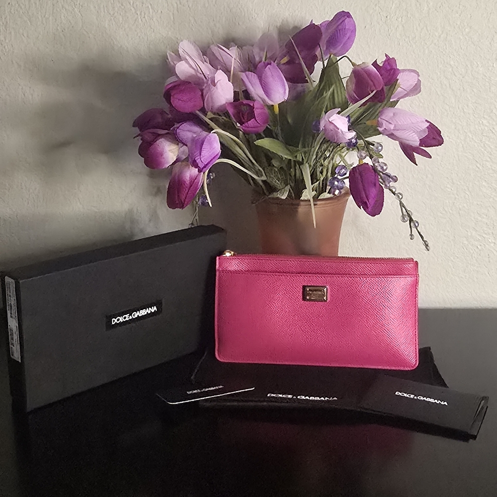 Dolce and Gabbana Large Dauphine calfskin card holder wallet - Picture 2 of 12